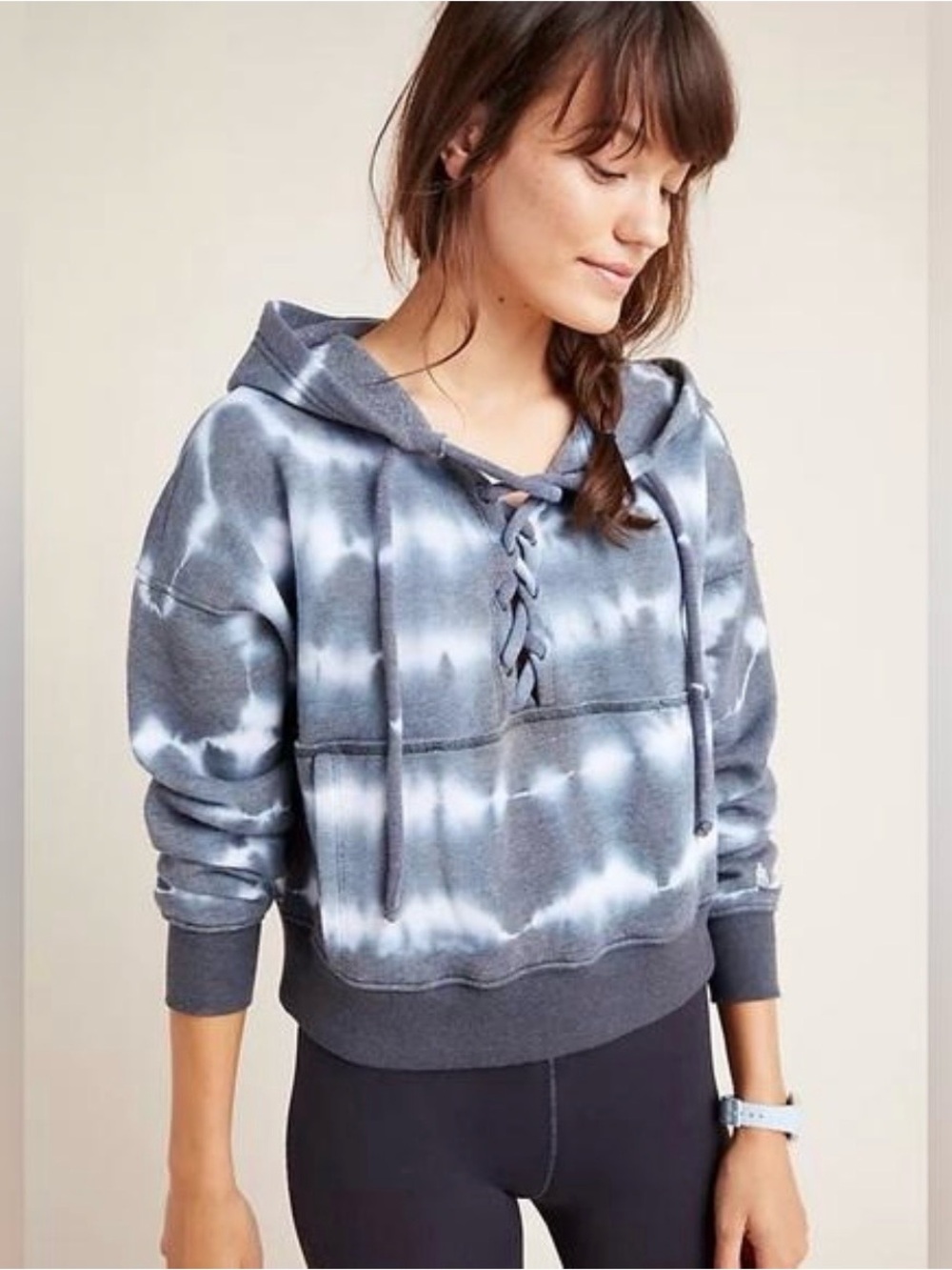 FP Movement by Free People Tie Dye Believer Hoodie Hooded Fleece Sweatshirt XS
